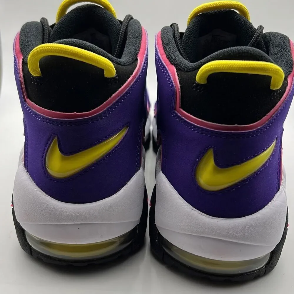 Nike Air More Uptempo '96-Black/Court Purple/Hyper Pink/Multi-NWB-Men 11.5 - Picture 4 of 10